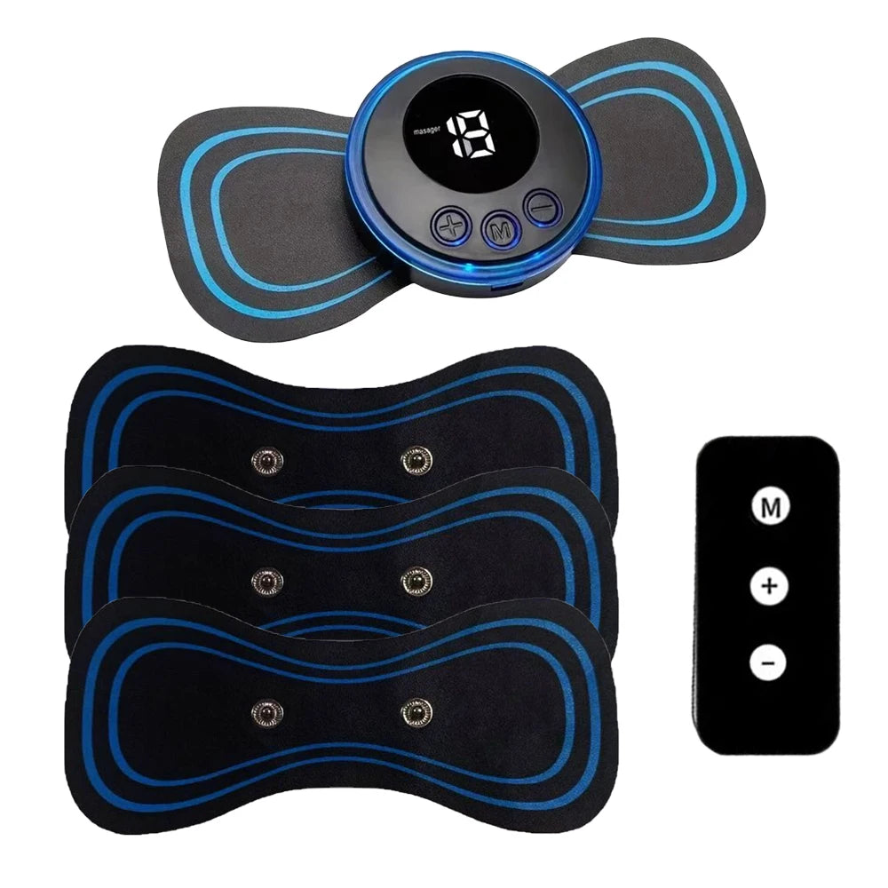 Flozen® Mini Body Massager Patch — Neck, Back, Waist & Arms | 8 Modes, 19 Levels, USB Rechargeable