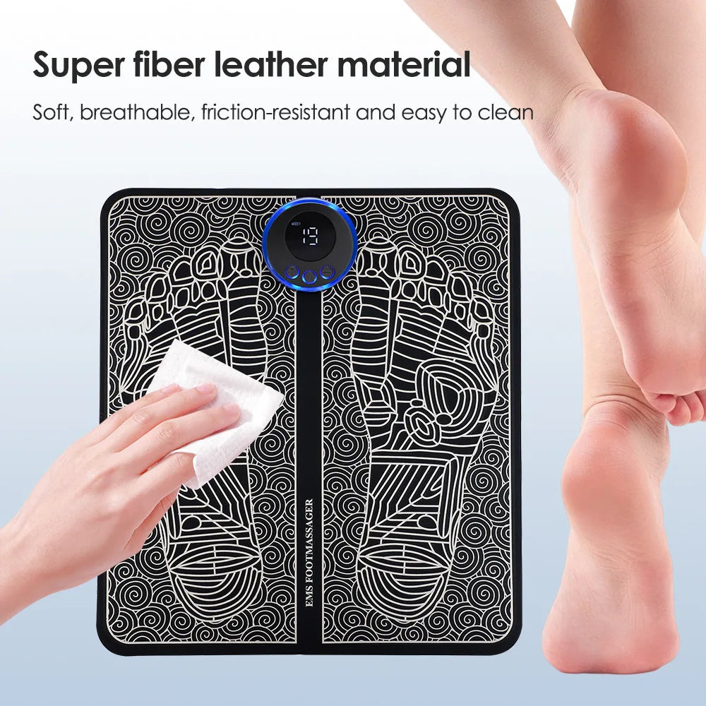 Flozen® EMS Foot Massager Pad — 8 Modes, 19 Levels, Remote, USB-C