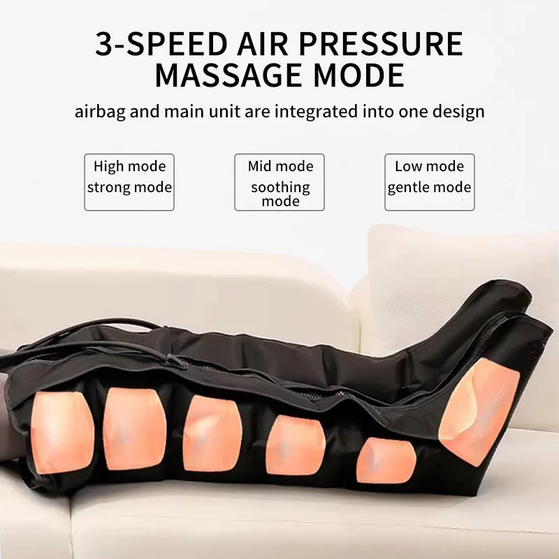 Flozen® Air Compression Leg Massager Boots — Calf & Foot, 3 Modes, Remote