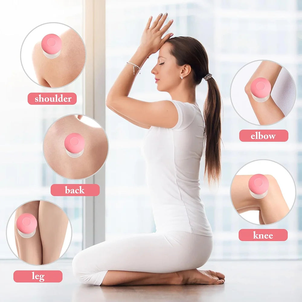 Flozen® Cupping Set – Soft Rubber Vacuum Cups for Face & Body (1- or 4-Pack)