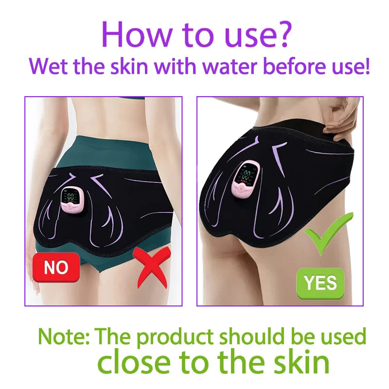 Flozen® EMS Glute Trainer & Massager — Silicone Pad, 10 Modes, 30 Levels, Remote