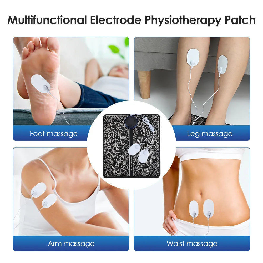 Flozen® EMS Foot Massager Pad — 8 Modes, 19 Levels, Remote, USB-C