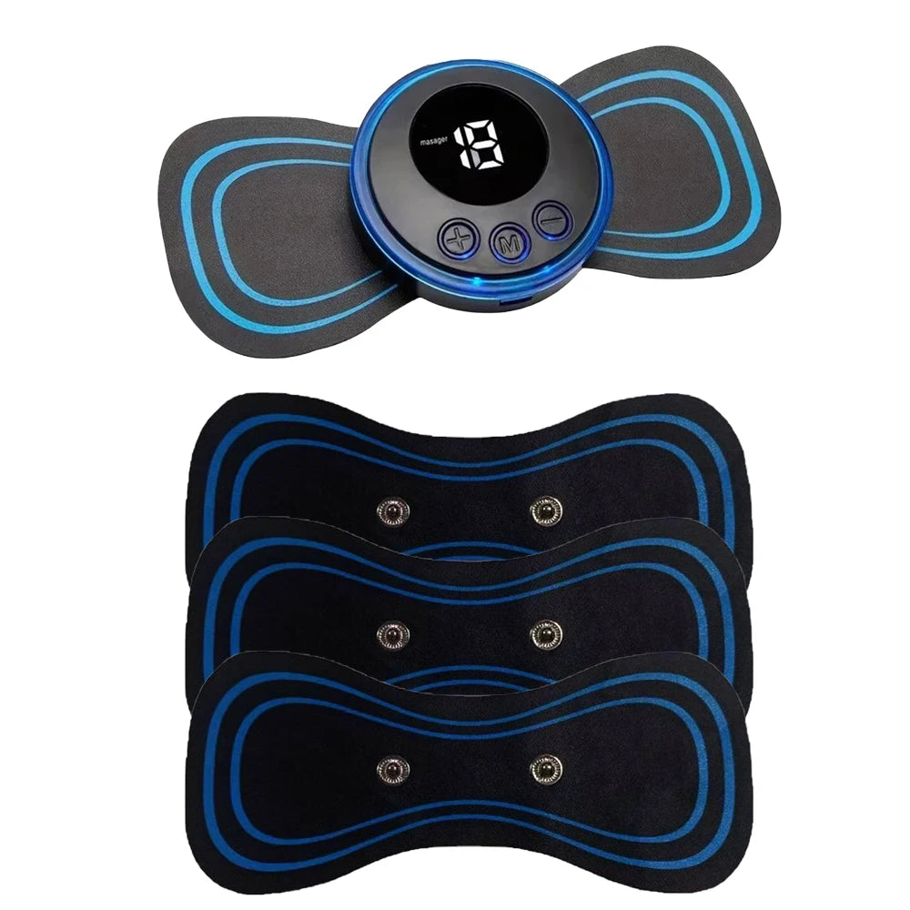 Flozen® Mini Body Massager Patch — Neck, Back, Waist & Arms | 8 Modes, 19 Levels, USB Rechargeable