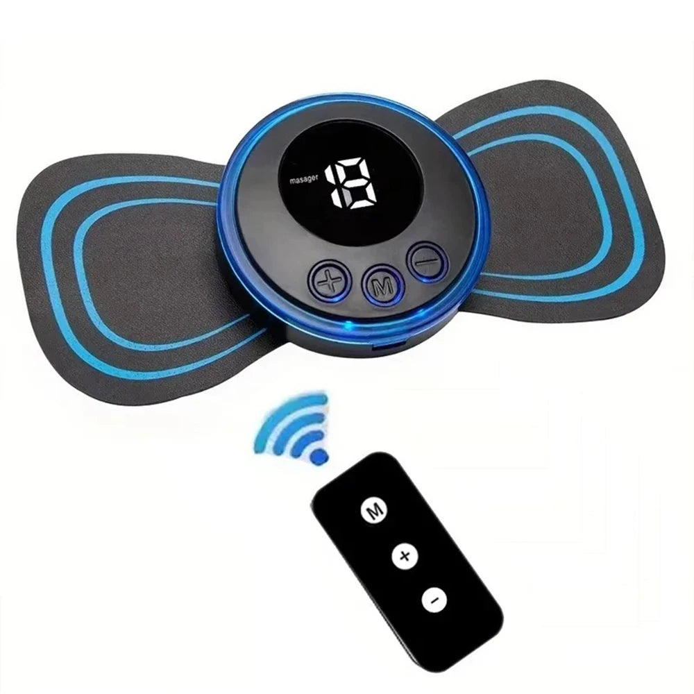 Flozen® Mini Body Massager Patch — Neck, Back, Waist & Arms | 8 Modes, 19 Levels, USB Rechargeable