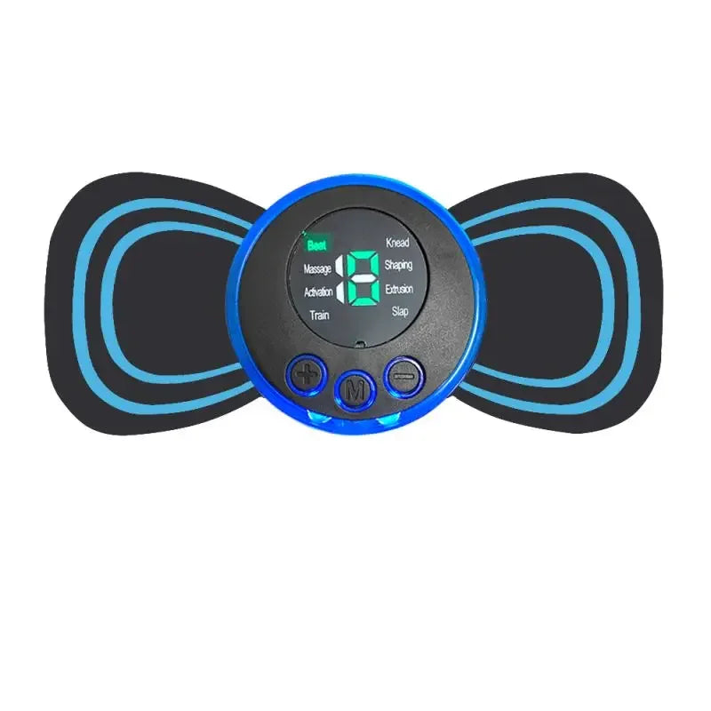 Flozen® Mini Body Massager Patch — Neck, Back, Waist & Arms | 8 Modes, 19 Levels, USB Rechargeable