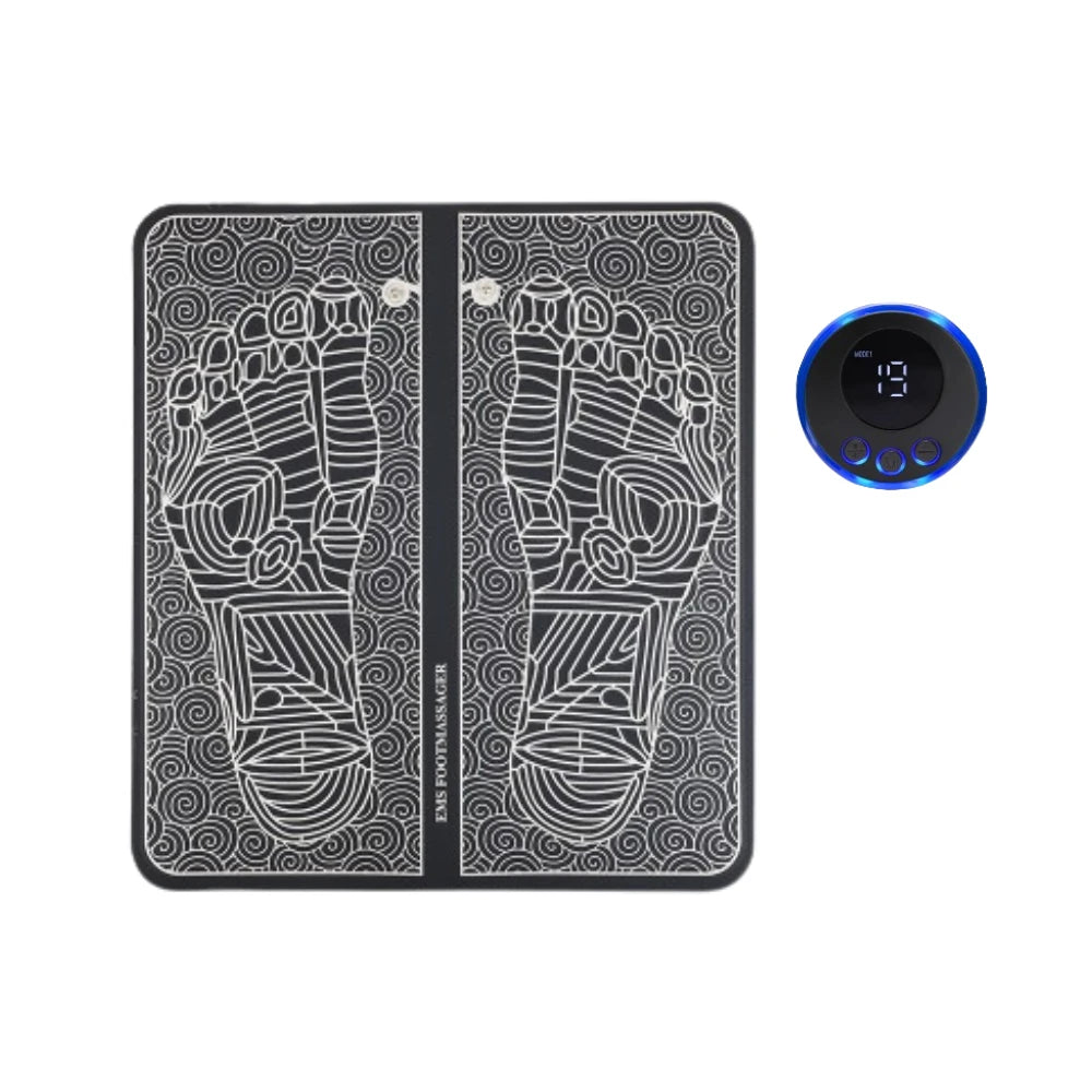 Flozen® EMS Foot Massager Pad — 8 Modes, 19 Levels, Remote, USB-C