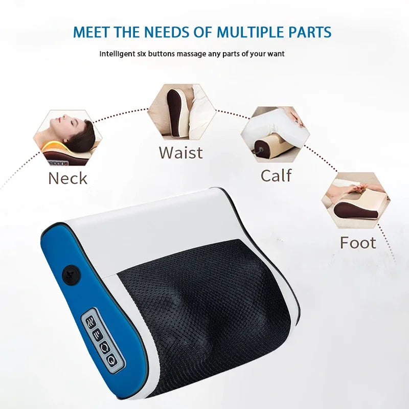 Flozen® Neck & Shoulder Kneading Massager — Manual Pressure, Adjustable Hot-Compress