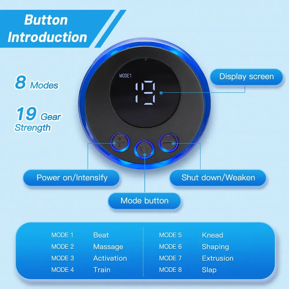 Flozen® EMS Facial Massager — 8 Modes, 19 Levels, V-Line &amp; Eye Area