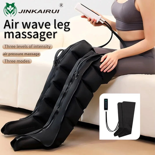 Flozen® Air Compression Leg Massager Boots — Calf &amp; Foot, 3 Modes, Remote